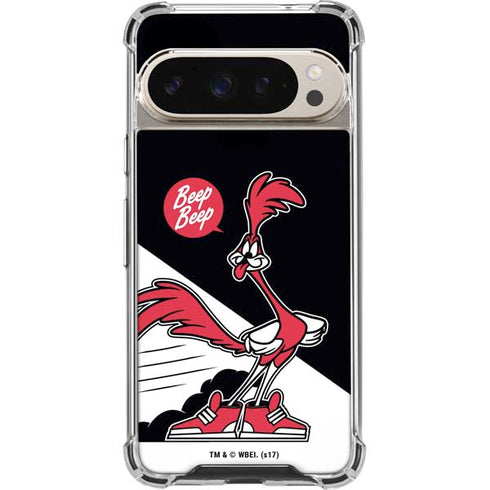 Looney Tunes Retro Road Runner Pixel 9/9 Pro Clear Case